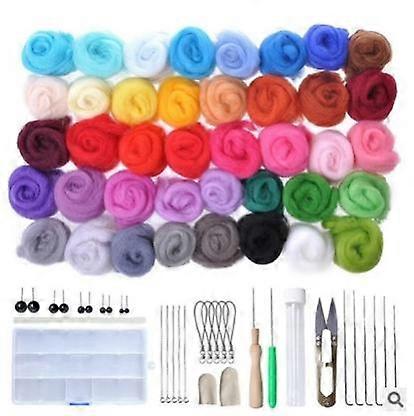 Felting Wool Fairy Tale Wool Needle Set - 36 Colors Felting Set
