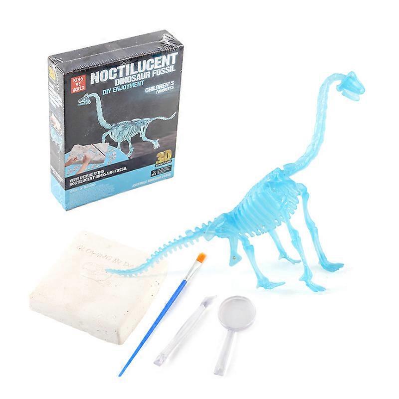 Dinosaur Fossils Digging Excavation Kit Dig Your Own Skeleton Glow In The Dark