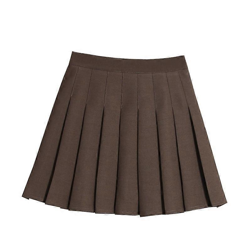 Fete Rochie Talie Înaltă Toate Asortate JK Fustă Plisată Stil Tenis Fustă Scurtă