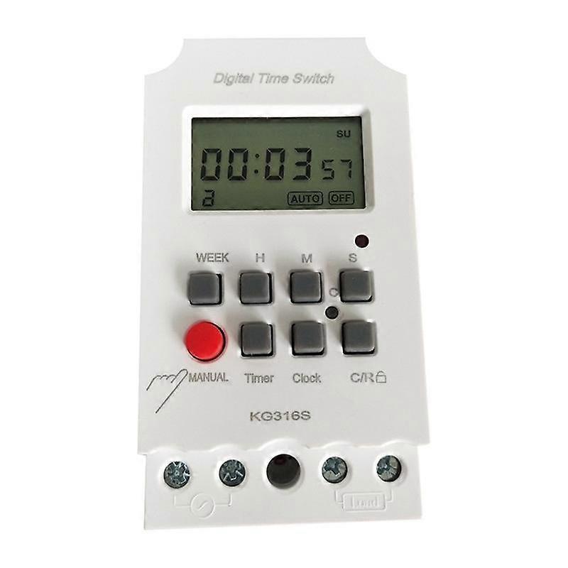 220VAC 25A KG316S Digital 1 Second Timer Switch Automatic Electronic Programmable Power Timer Switch