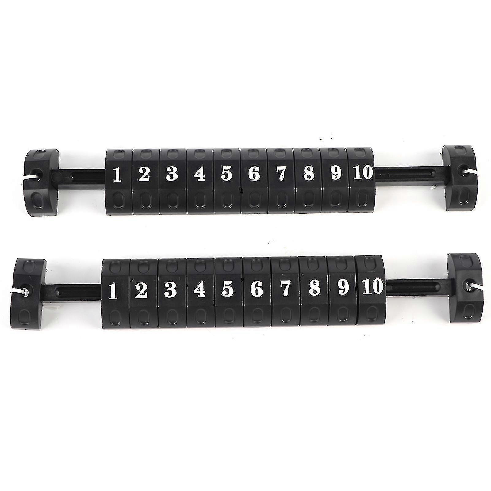 2pcs / set Tischfußball 10 Zahlen Scoring Score Counter Indikator Schwarz