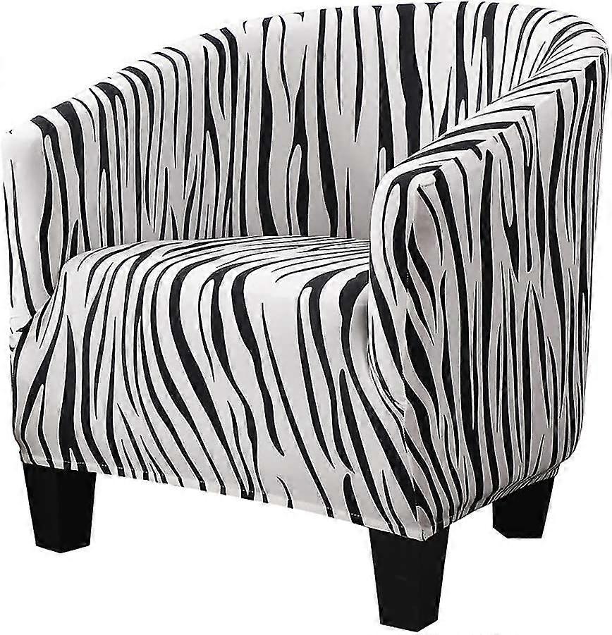 Zebra Print Tessuto lavabile rimovibile Liscio Tessuto Elasticizzato Coprisedile (4-d-1)