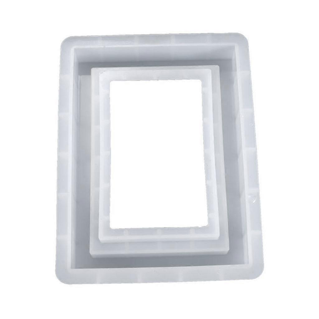 Resin Crystal Epoxy Mold Rectangular Photo Frame Crafts Casting Silicone Mould