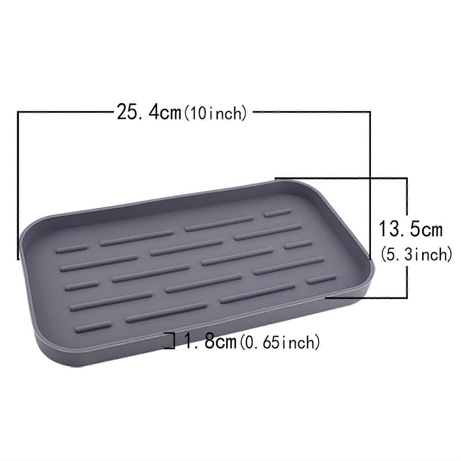 Silicone Drains Tray Kitchen Bathroom Items Drains Pad Storage Tray Silicone Pad