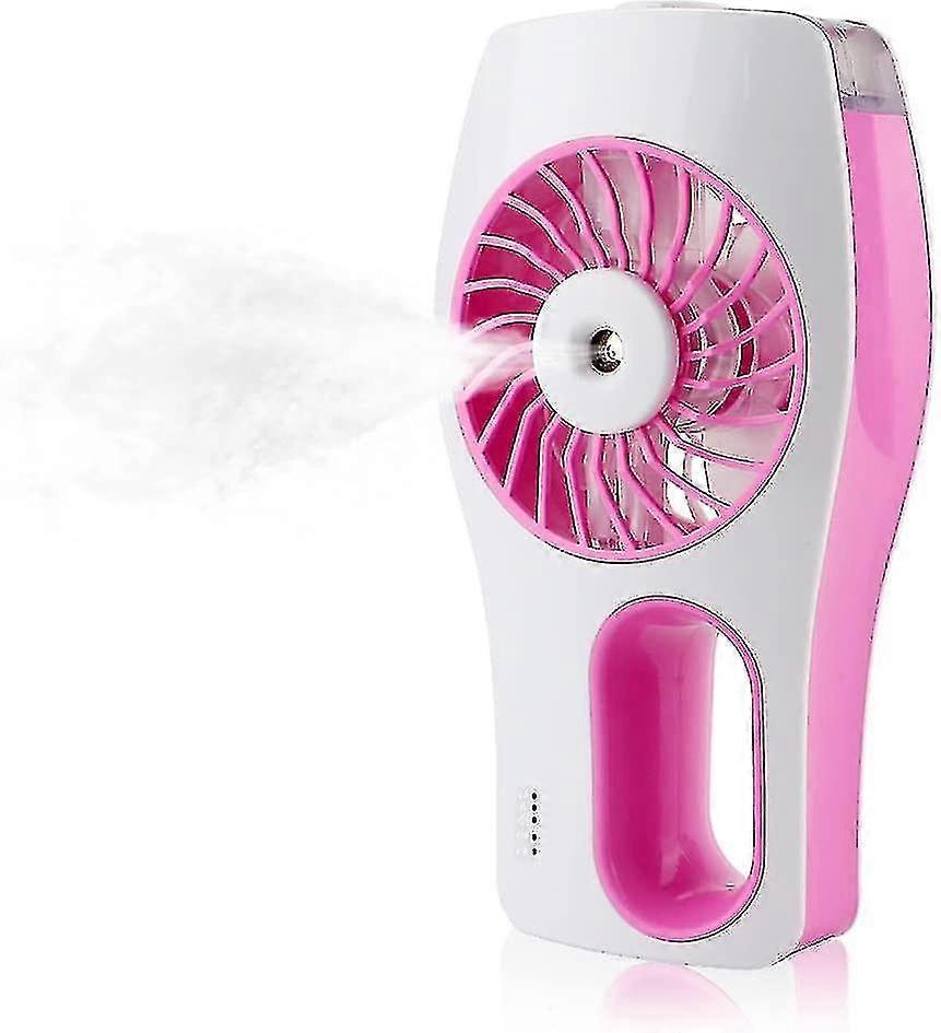 Mini Standventilator mit Kühlung, Pink