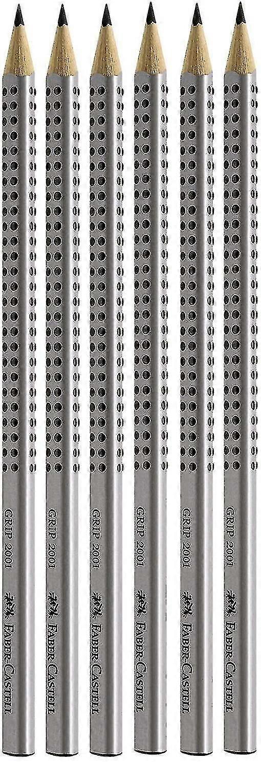 Lápis Teste Escrito 2b Lápis Lápis Hb Primário (6 Prata)