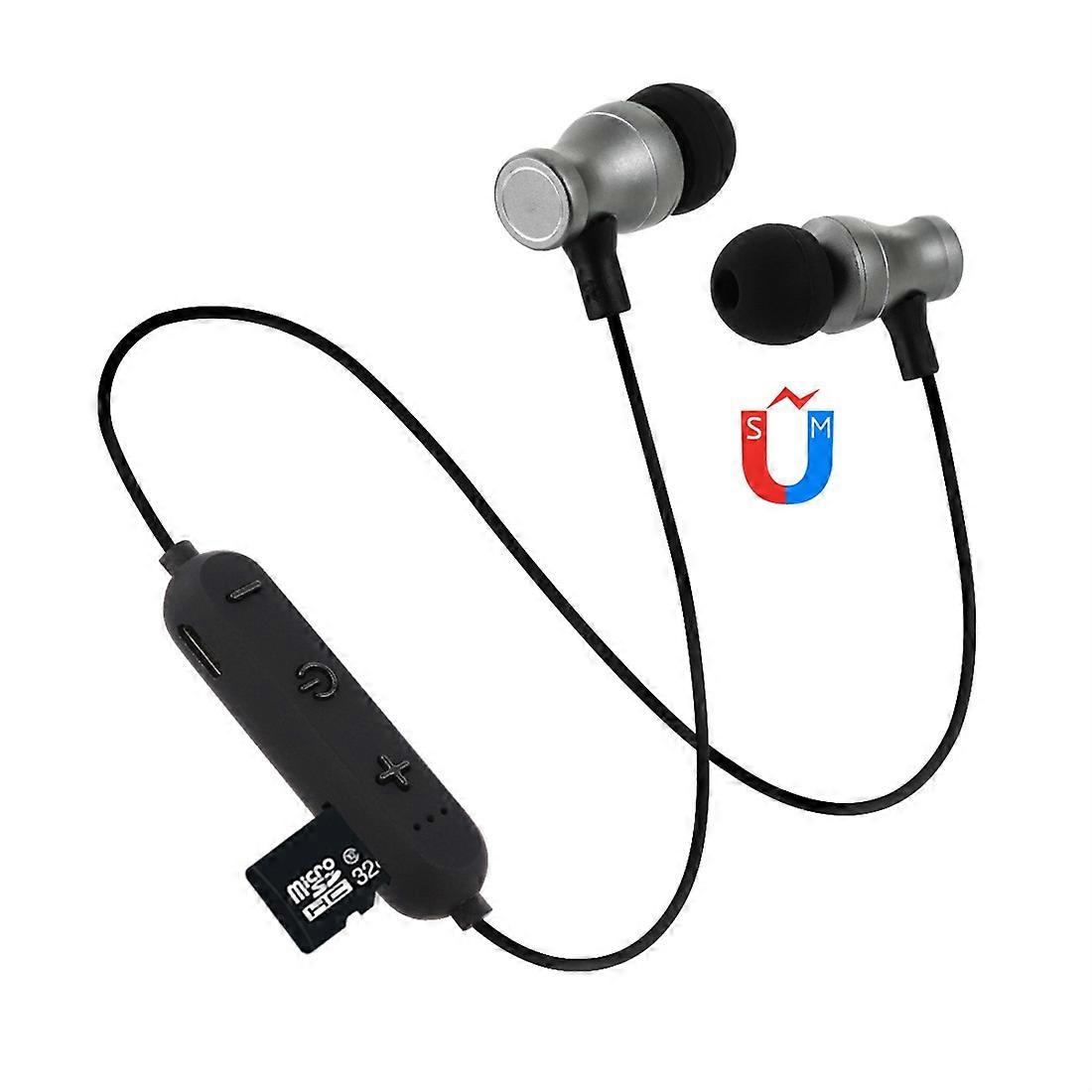 Bluetooth 4.2 Hanging Neck Design Bluetooth Headset, Support Music Play & Switching & Volume Control & Answer