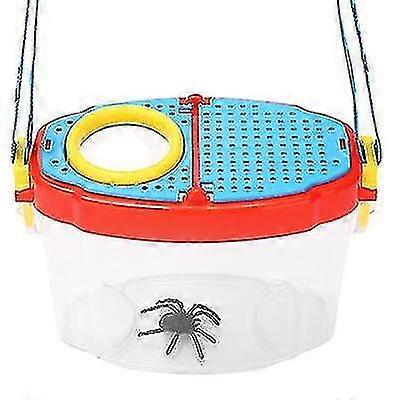 昆虫ボックス子供学生おもちゃ屋外教室観察ボックス6倍拡大窓昆虫ボックス虫眼鏡付き