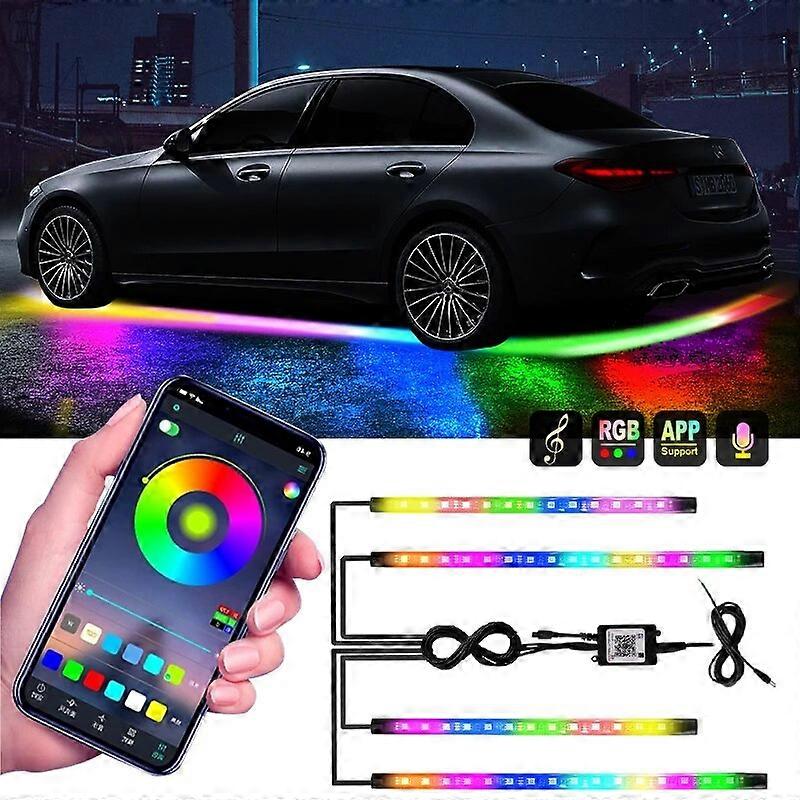 Auto Underglow Neon Light Flexibele LED Strip Underbody APP Control RGB Dream Color Auto Decoratieve Ambient Atmosphere Lampen 12V