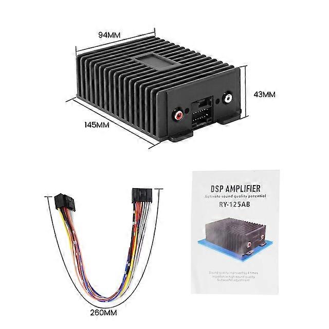 2022 NEW 4x47W Car Stereo Audio High Power Android DSP Amplifier Box for All Android Car Radio Sound Upgrade Bass Subwoofer