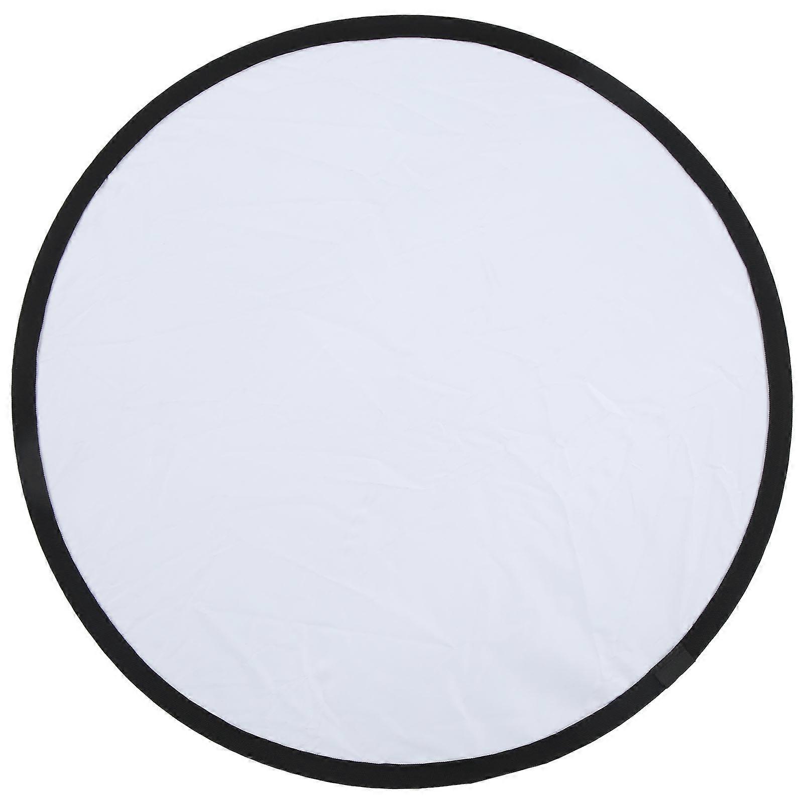 Photography Light Reflector 60cm Portable Round 2 In 1 Silver White for Live Lighting