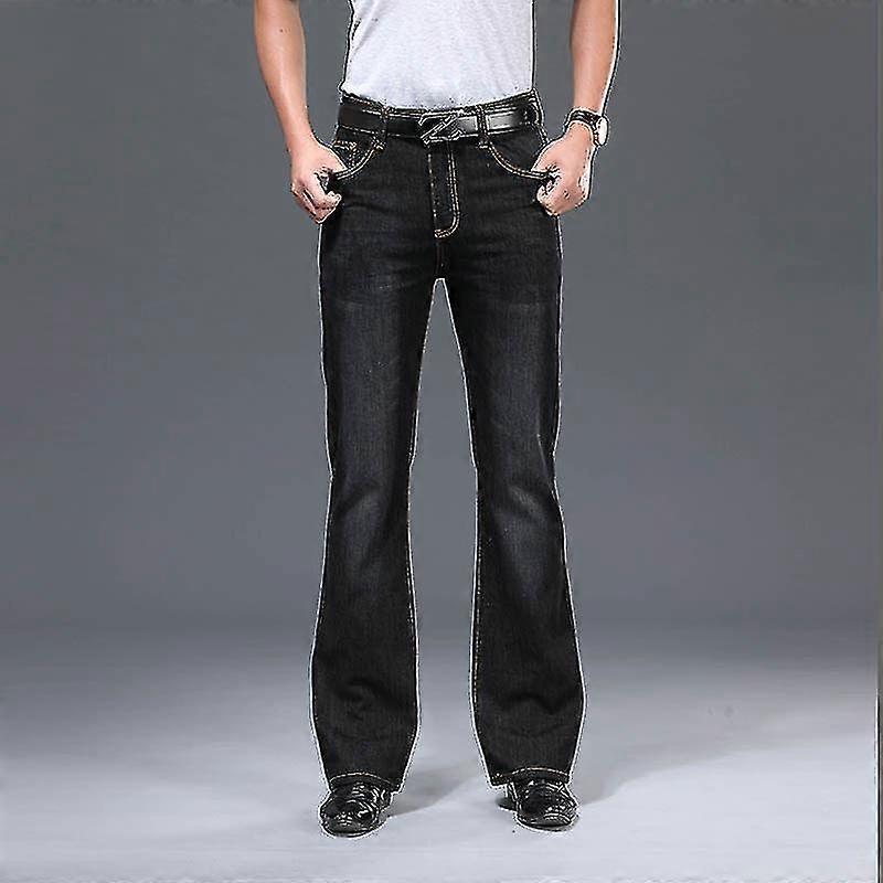 Spring Flared Jeans Herren Boot Cut Denim Hose Bequem Leicht
