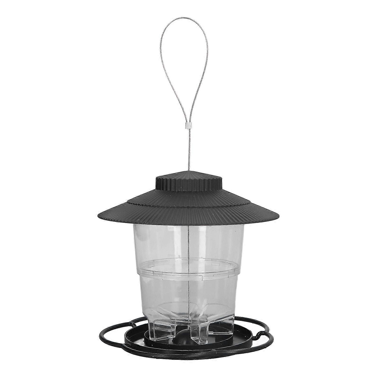 1L Hanging Bird Feeder - Durable ABS Easy Filling Portable Pavilion Design Transparent Container