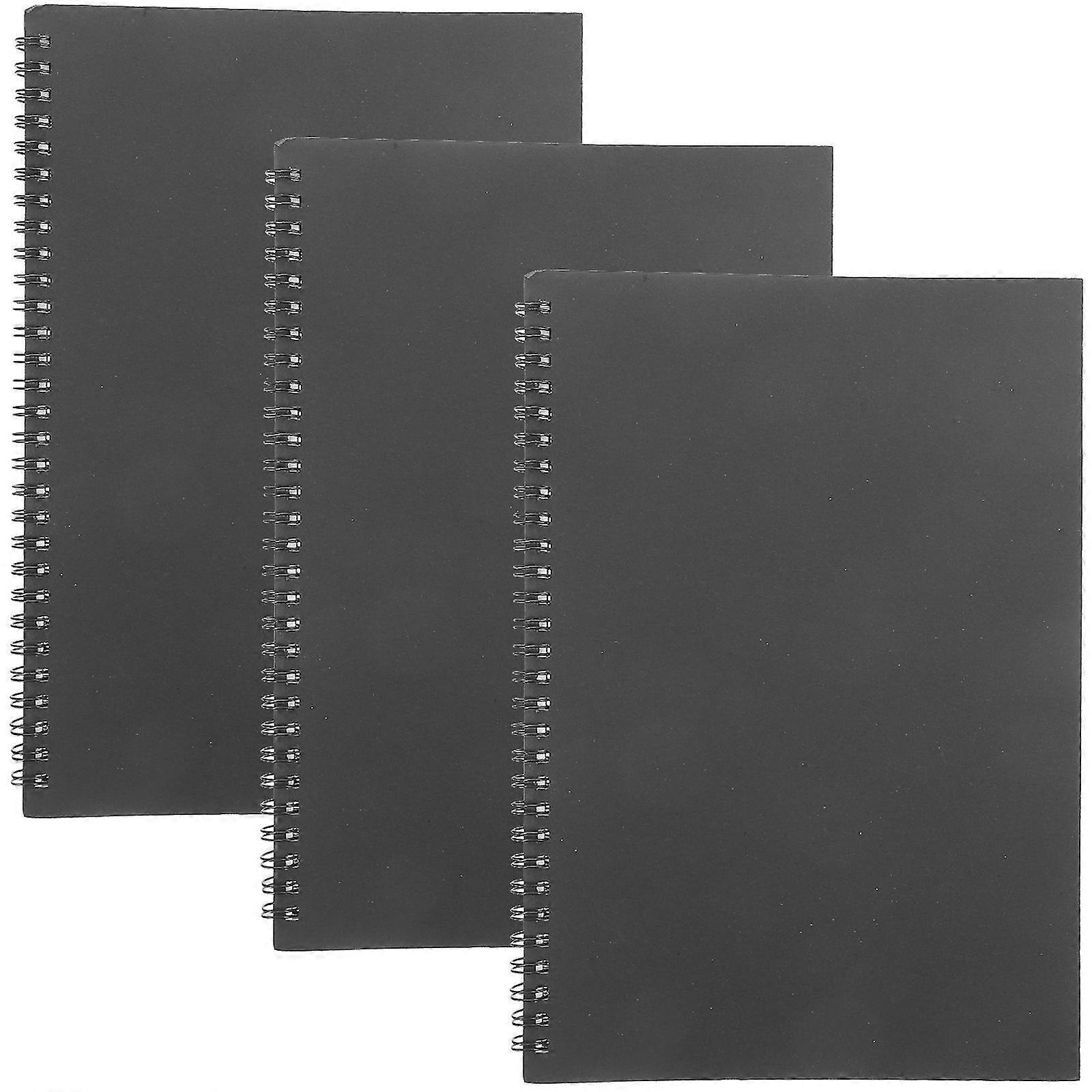 3Pcs Spiral Notebook Memo Notebook Spiral Lined Notebook Simple Notebook Portable Notebook