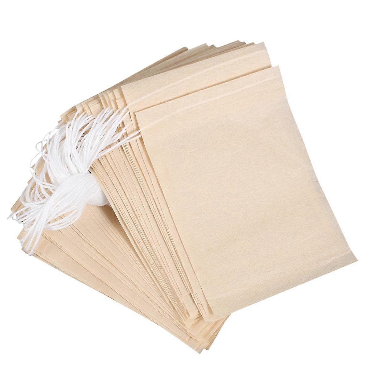600 Pack Tea Filter Bags,Disposable Paper Tea Bag with Drawstring for Loose Leaf Tea,Coffee(Natural