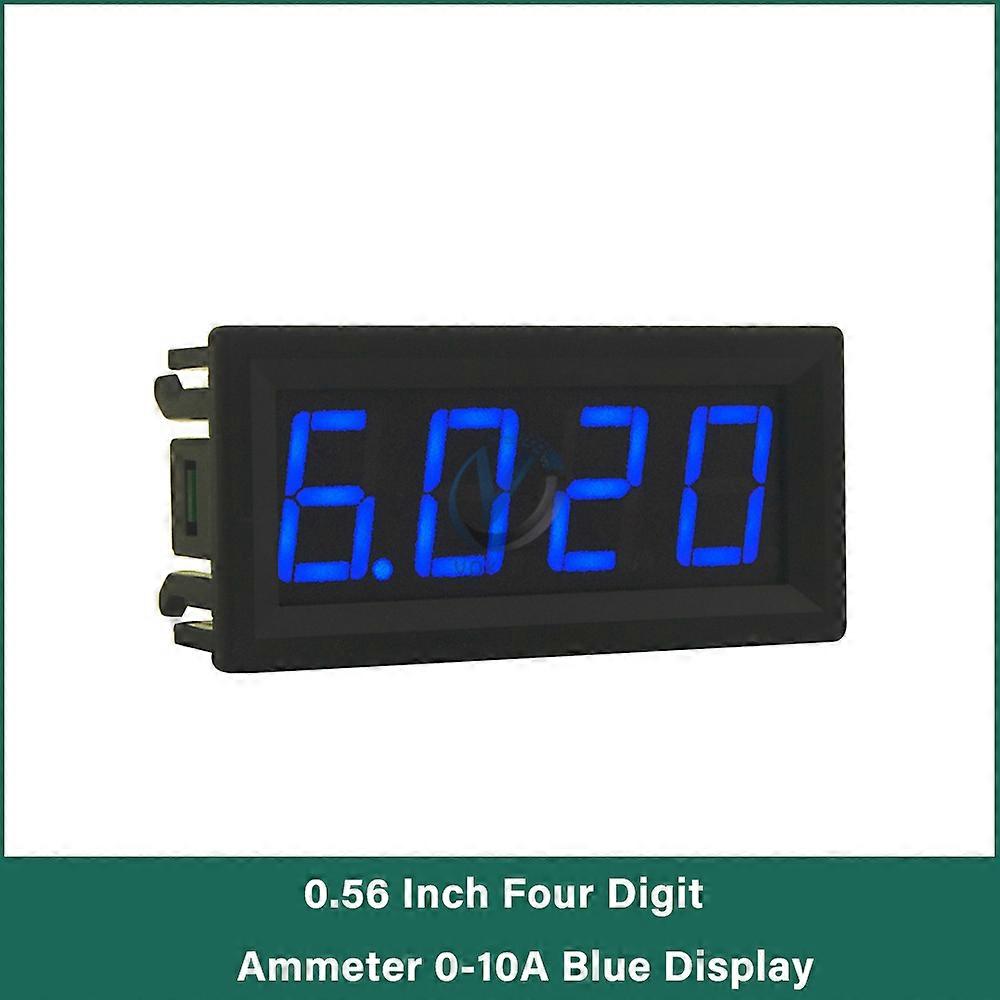 0.56'' Ammeter Voltmeter 4 Bit Digital Voltmeter Ammeter LED Display Panel Voltage Current Detector Tester Meter DC 0-100V 0-10A