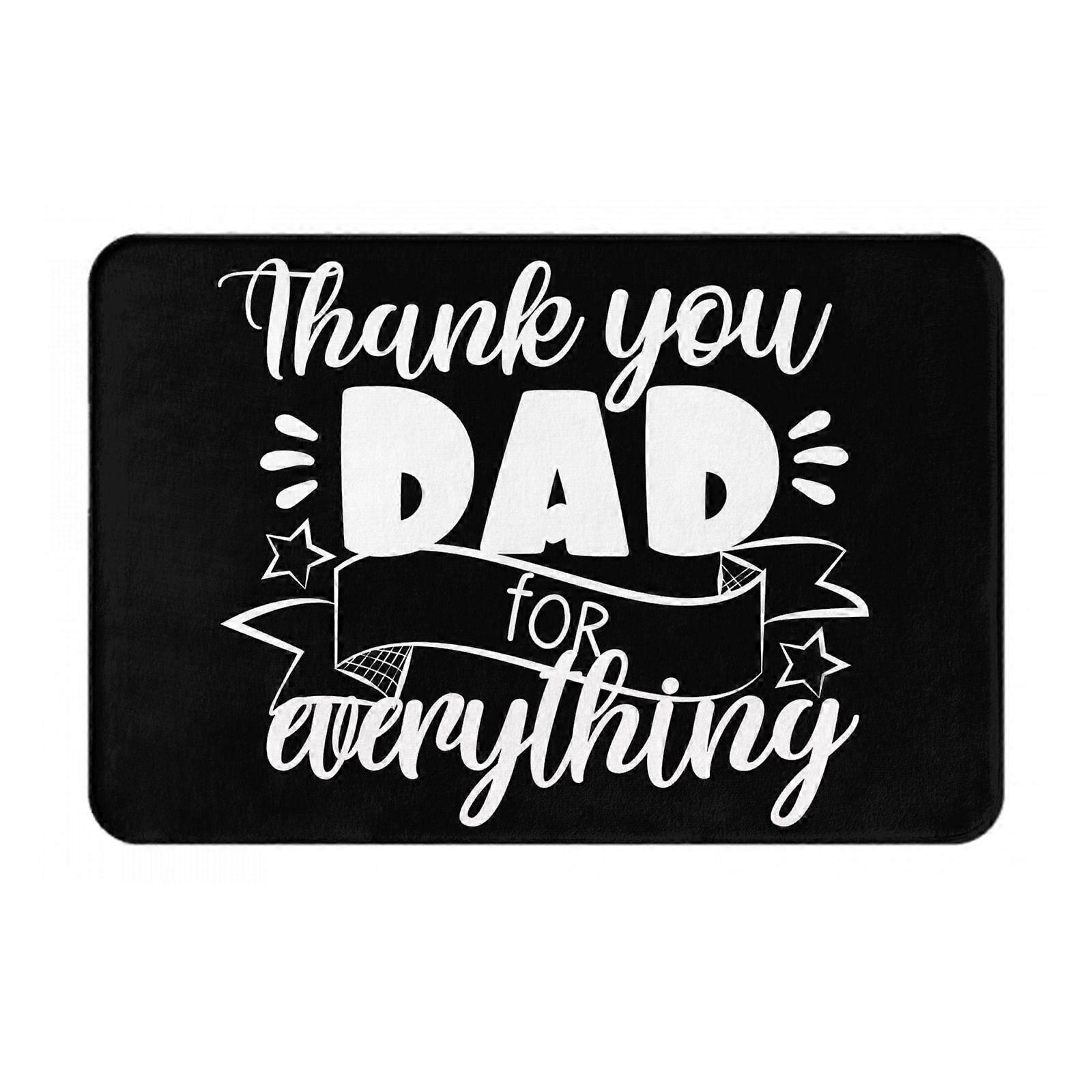 عيد الأب سعيد 25 ممسحة داخلية غير قابلة للانزلاق حصير الباب الأمامي حصير قابل للغسل للمدخل ، الأرضية داخل الباب الخلفي الشرفة في الهواء الطلق داخلي 16x24in