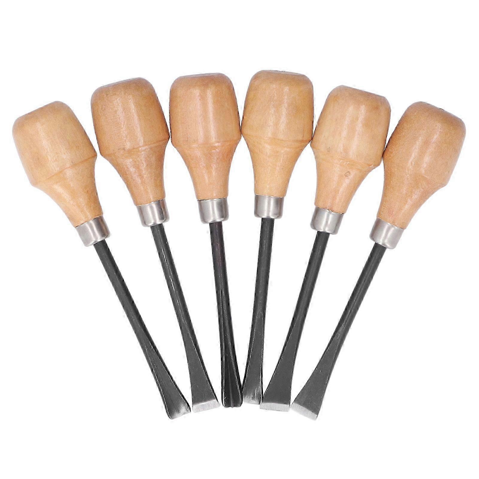 Wood Carving Chisel Kit for DIY Art and Craft with Hemispherical Handle Sculpting Tools