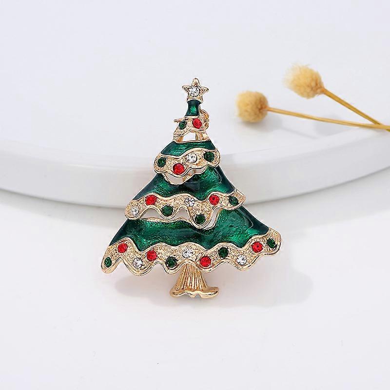 Broșă de Crăciun (pom de Crăciun)