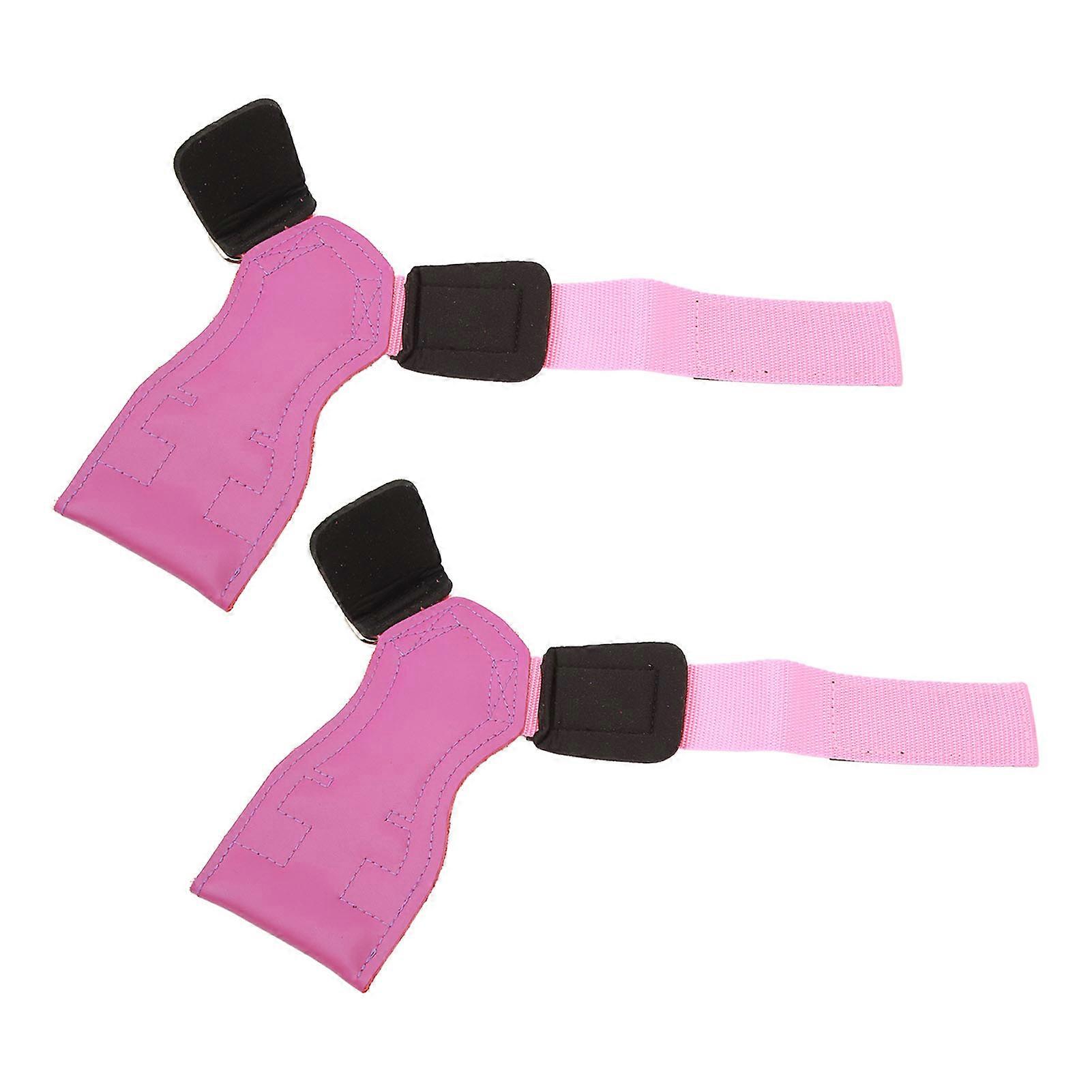 2PCS Sangle d’haltérophilie Cuir de vachette Support de poignet Soulevé de terre Poignée pour l’haltérophilie Musculation Dynamophilie Musculation Musculation