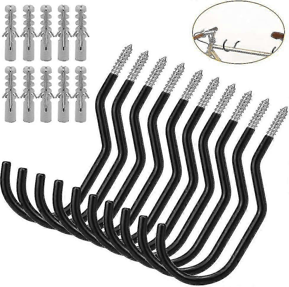 10 Pieces Bicycle Hooks For Wall Mount Ceiling
