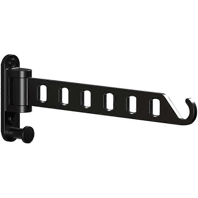 New Folding Clothes Drying Rack Wall Mounted Rotation Telescopic Clothes Rack Indoor and Outdoor Clothes Hanger Clothes Hook