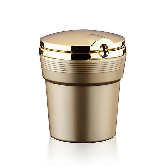Ashtrays Universal Car Ashtray With Led Lights With Cover Creative Personality Covered Car Inside The Car multi-function Car Supplies New