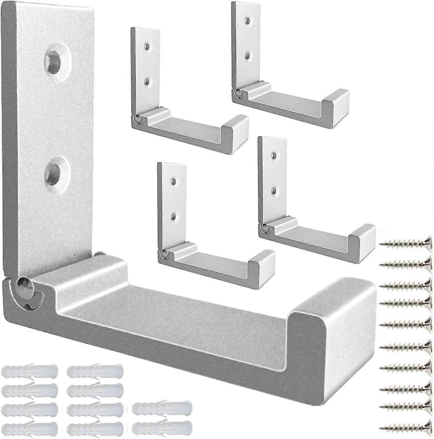 Folding Coat Hooks, 5Pcs Wall Hooks for Hanging Coat Towel Hooks Hardware Heavy Duty Aluminum Alloy Headphone Holder Hooks No Rust Wall Mounted with S
