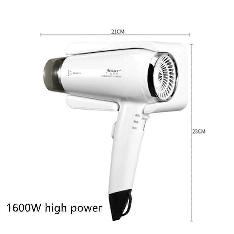 مجفف شعر مثبت على الحائط 1600 واط مجفف شعر أيون سالب مع قاعدة حامل للعناية بالشعر سريع جاف لحمام الفندق المنزلي