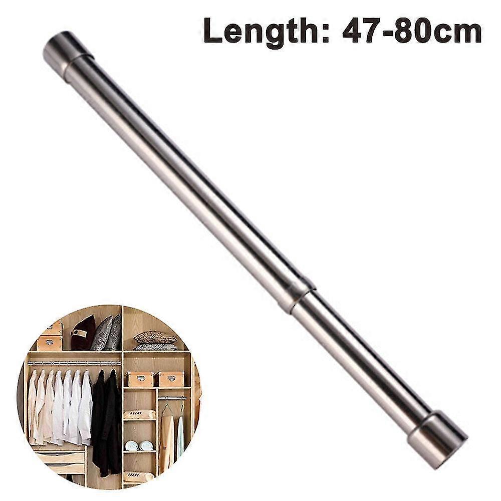 Stainless Steel Extendable Telescopic Curtain Rod (47-80cm)