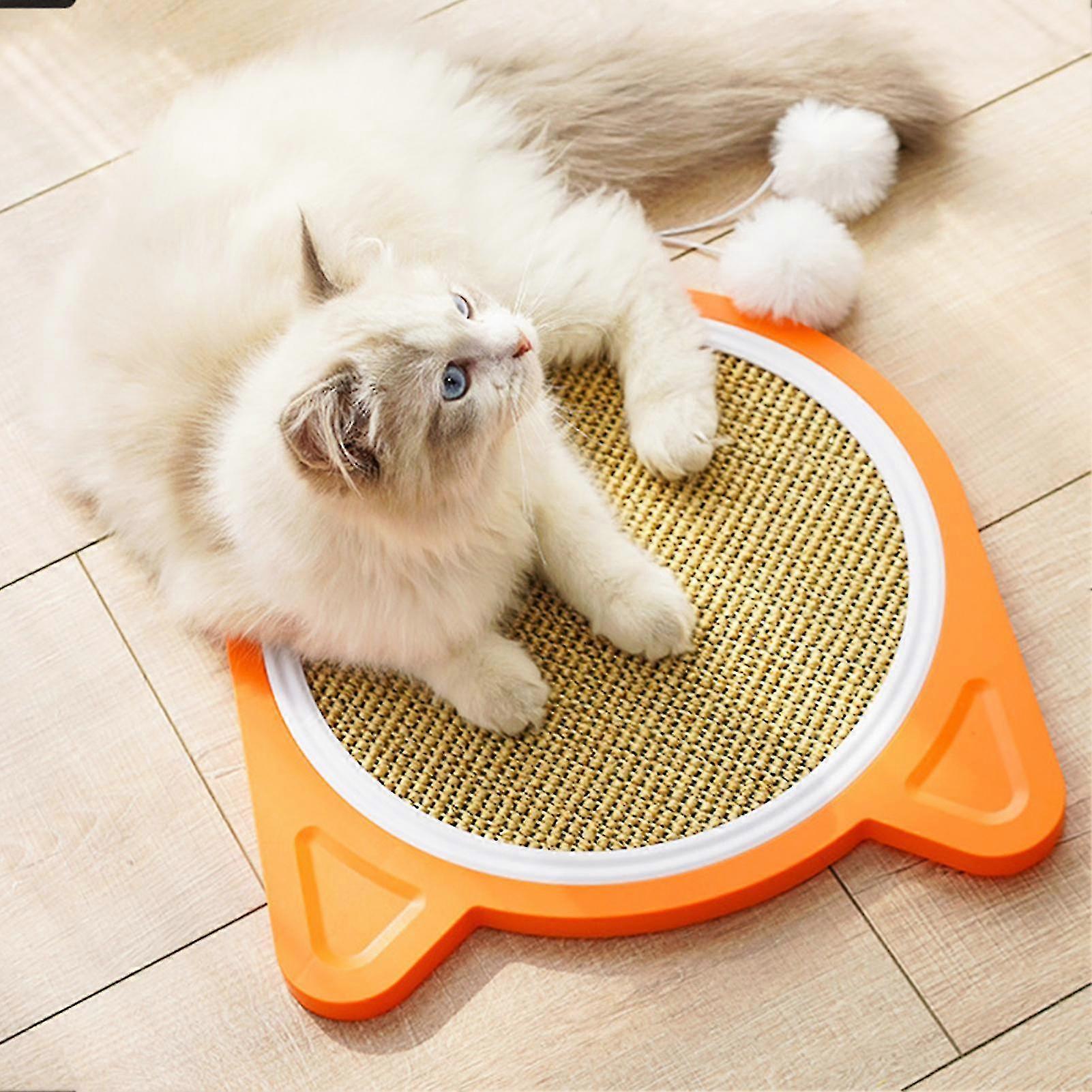 Natural Sisal Cat Scratcher Mat Plastic Scratch Pad For Cat Grinding Claws High Quality