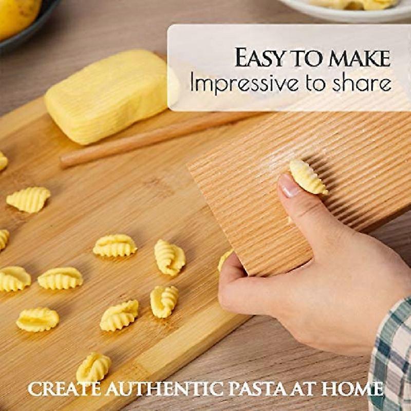 Noodles Wooden Butter Table And Popsicles Easily Make Authentic Homemade Pasta Mold Non-stick Butter Board Roller Kitchen Tool