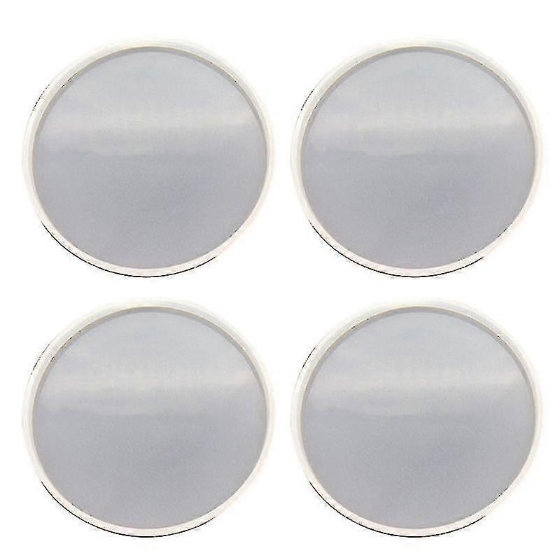 (4 Pieces) Round Silicone Mold With Crystal Drop Glue