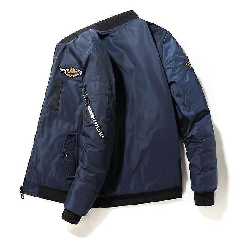 Padded MA-1 Winter Bomber Jacket Men 2 side Wearable Pilot