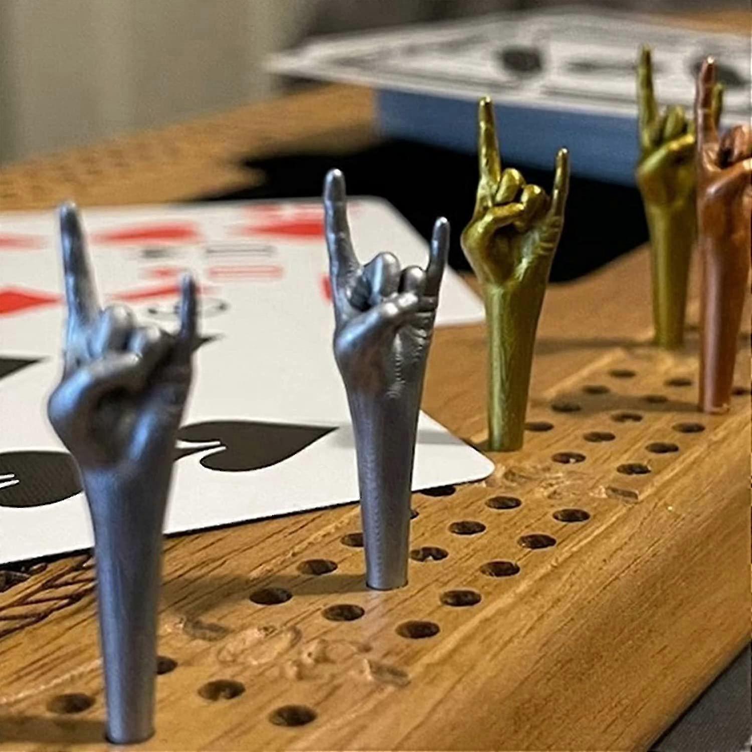 9 picchetti divertenti per cribbage, picchetti in resina per cribbage, picchetti divertenti per cribbage in 3 colori, picchetti per tavolo da cribbage adatti a giocattoli con fori da 1/8