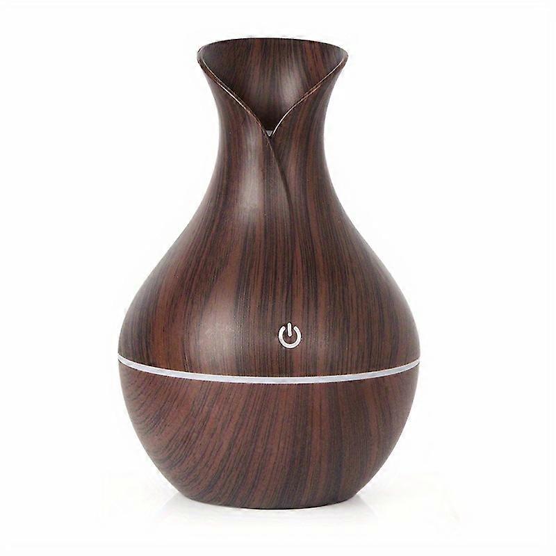 JUEGE* 1pc USB Mini Humidifier With Wood Grain Design And Essential Oil Diffuser - Cool H2o Spray Mist For Home And Office Use