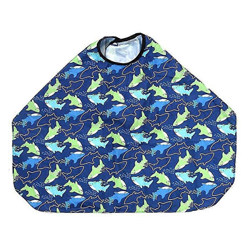 الاطفال تصفيف الشعر كيب للماء قص الشعر كيب البحر الأسماك منقوشة الحلاق اللباس تصفيف صالون كيب للأطفال