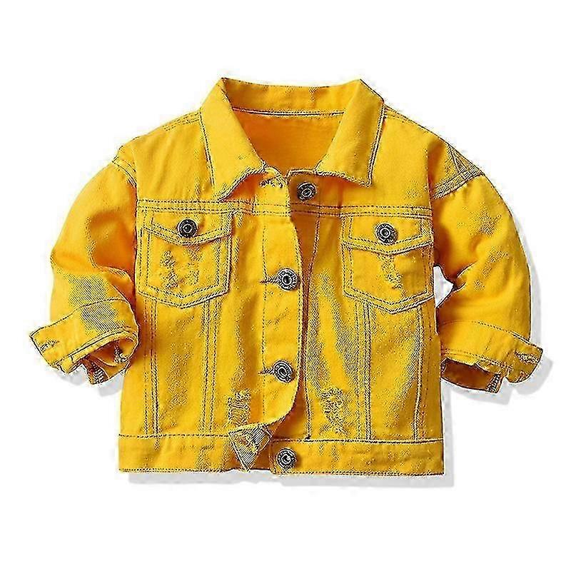 Small And Medium-sized Children's Personalized Torn Denim Jacket-Good quality VCNMR
