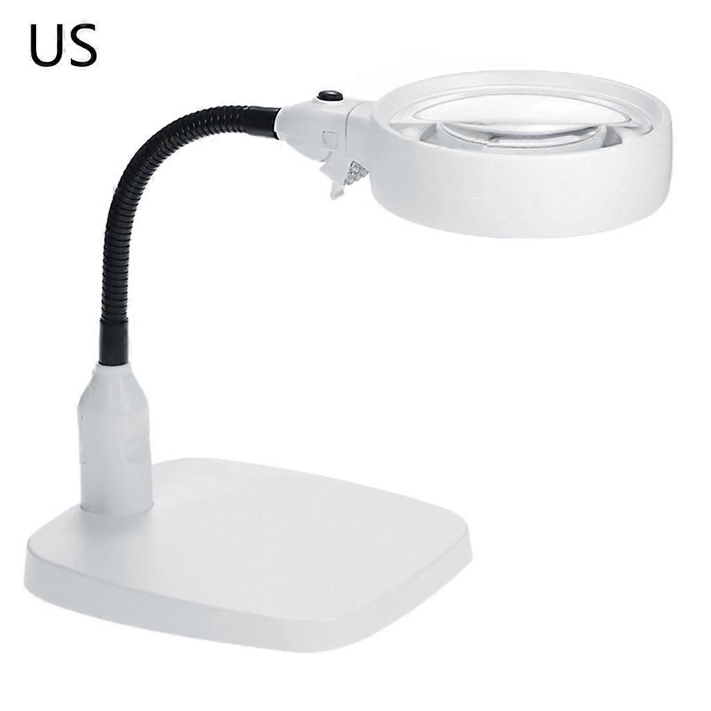 LED Magnifying Lamp with Replaceable Hood 10X Desk Lamp Adjustable Magnifying