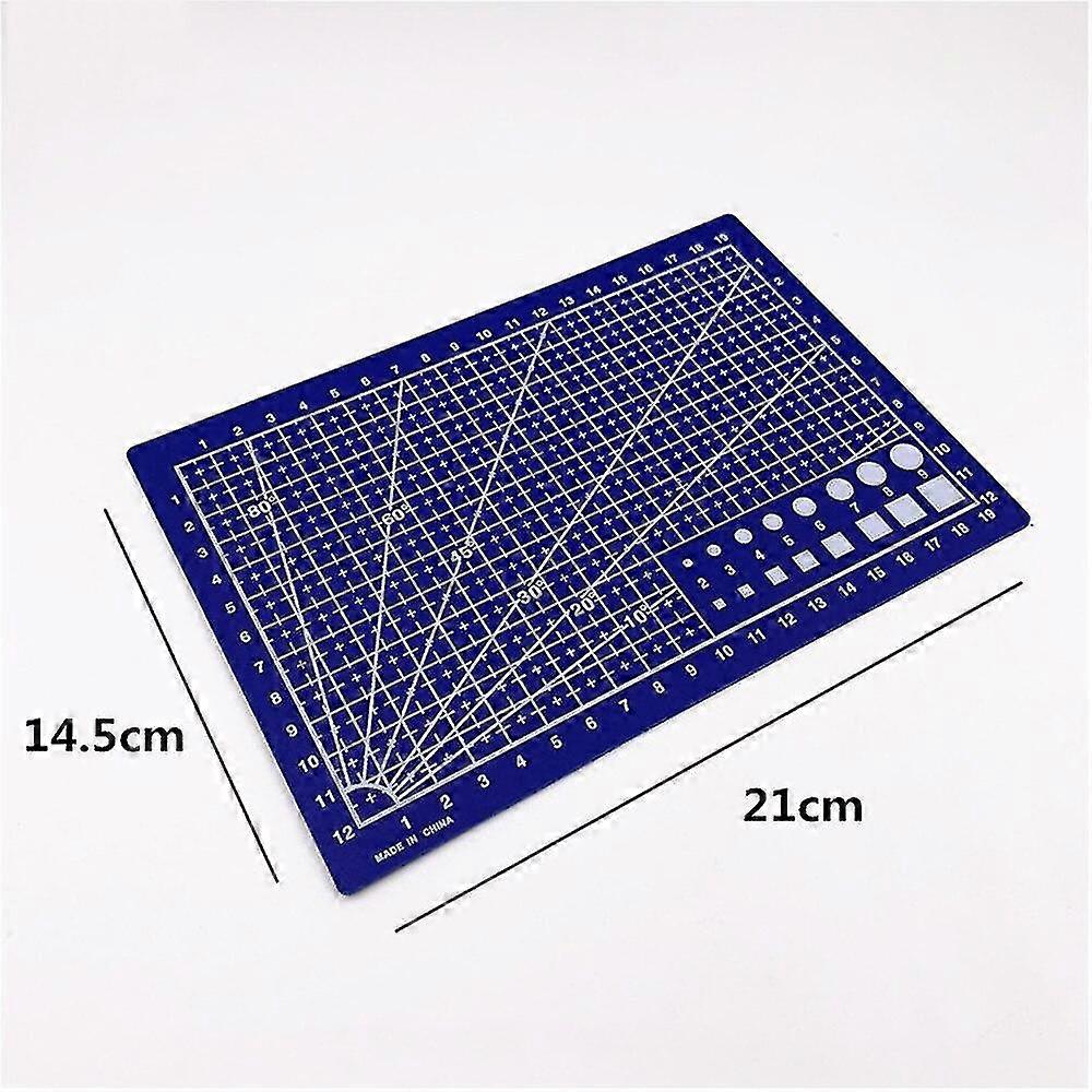 Durable A5 Pvc Cutting Mat Pad Patchwork Cut Pad, color azul