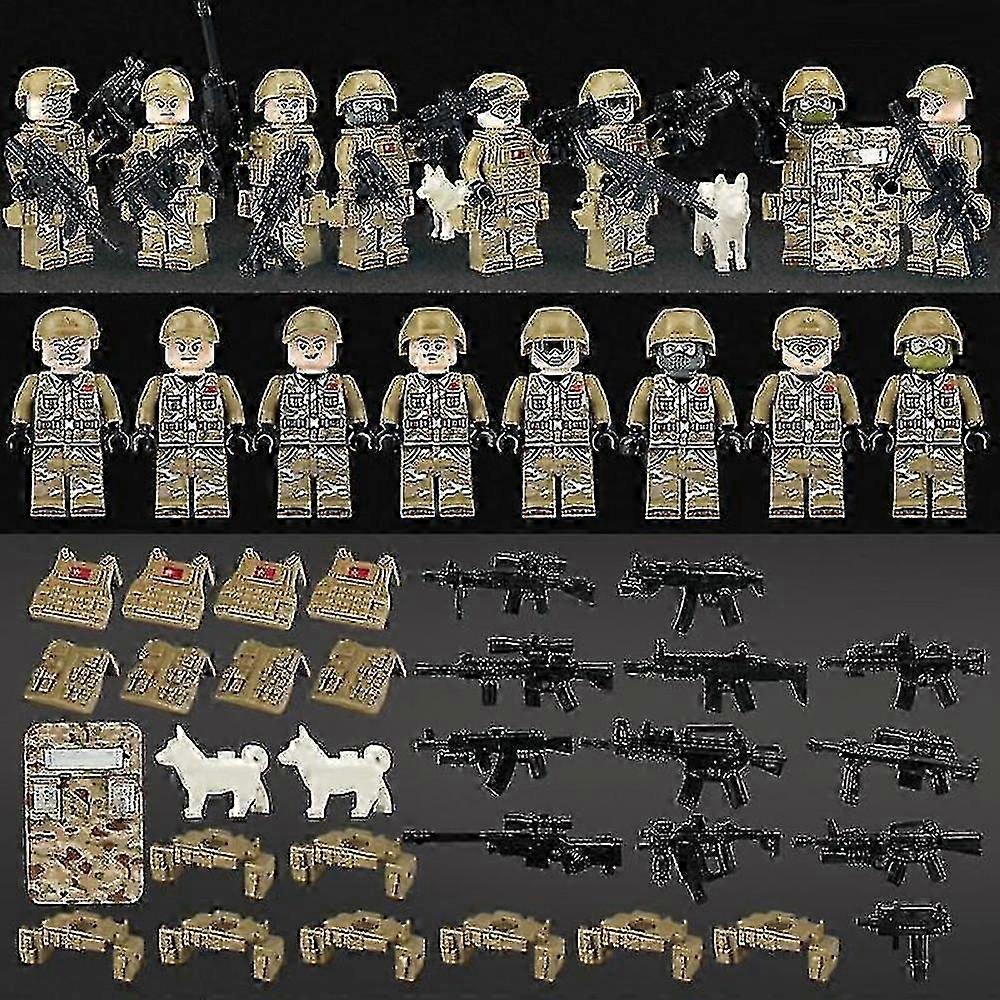 Quality High Military Specia Force Soldiers Gun Weapon Building Blocks Kit Bricks Sets Classic Arms Model AYY