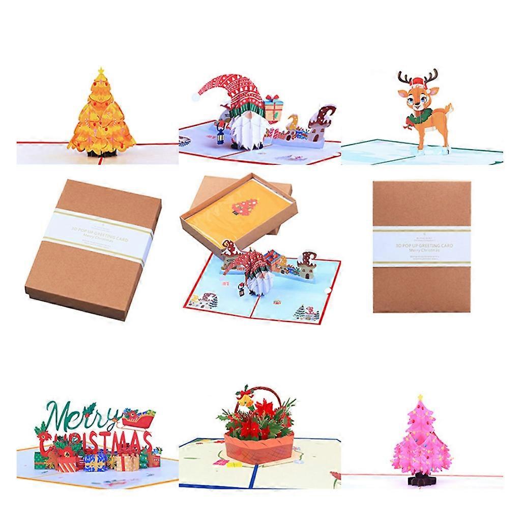 3D Christmas Card Pack Expressing Gratitudes This Holiday