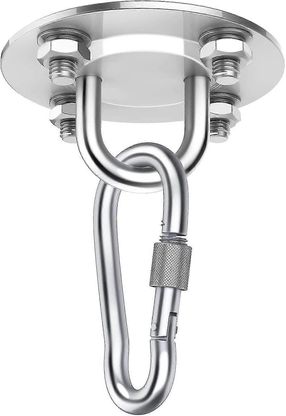 Gancio a soffitto Sedia sospesa Staffa in acciaio inossidabile premium fino a 400 kg Compatibile con sedia appesa Amaca Sacco da boxe Fionda Trainer Panno yoga Awn