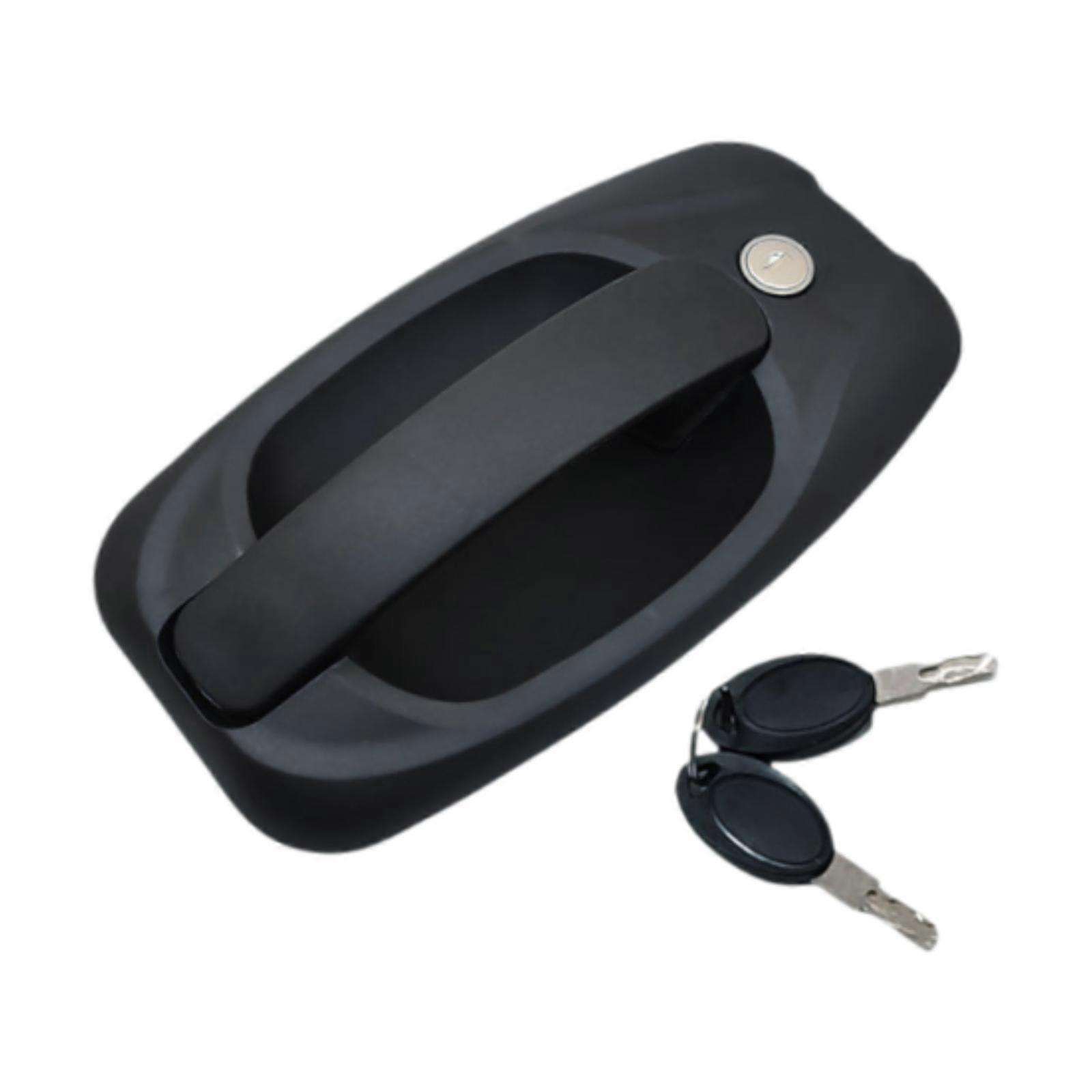 RV السفر مقطورة قفل الباب مع مقبض خارجي نايلون PA6 الإسكان 23x12.6 سم