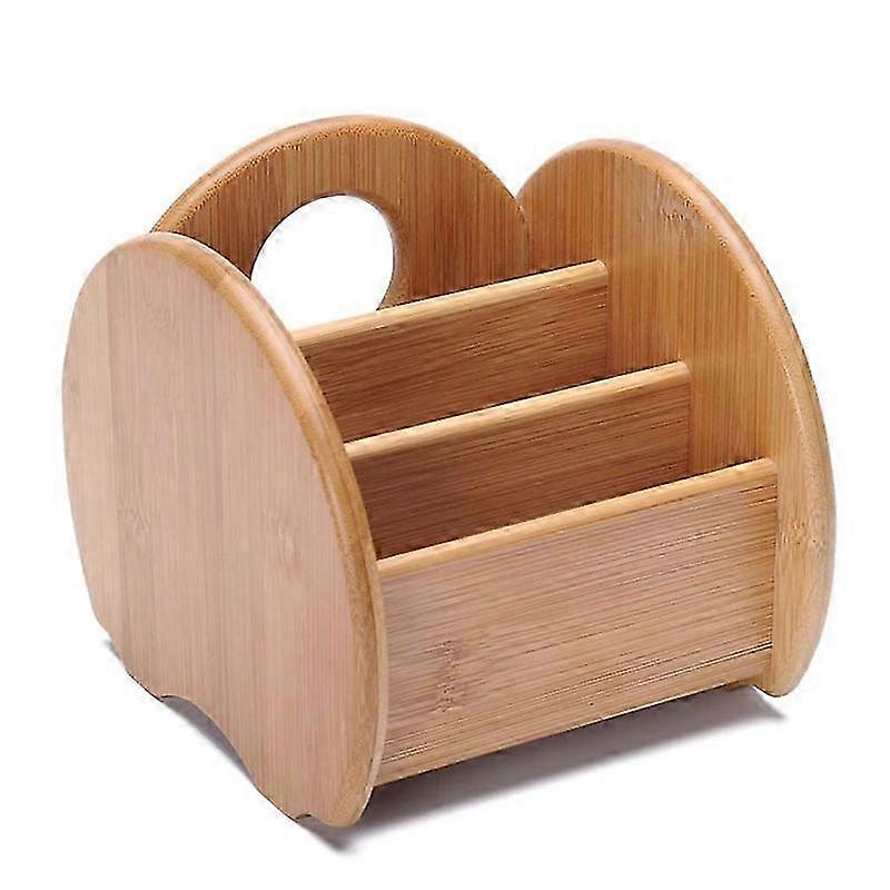 Coffee Table Remote Control Holder Collection Cosmetics Receipt Inclusion Organizer Storage Bamboo