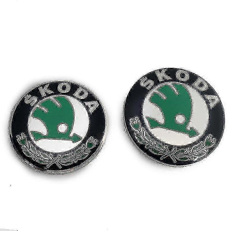 Έμβλημα αυτοκινήτων 2pcs για τα μοντέλα Skoda 90mm 80mm κουκούλα εμβλημάτων και κουκούλα κορμών-σε απόθεμα