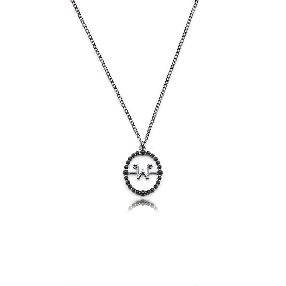 Collier Mercredi Adam En Métal Avec Pendentif Mercredi En