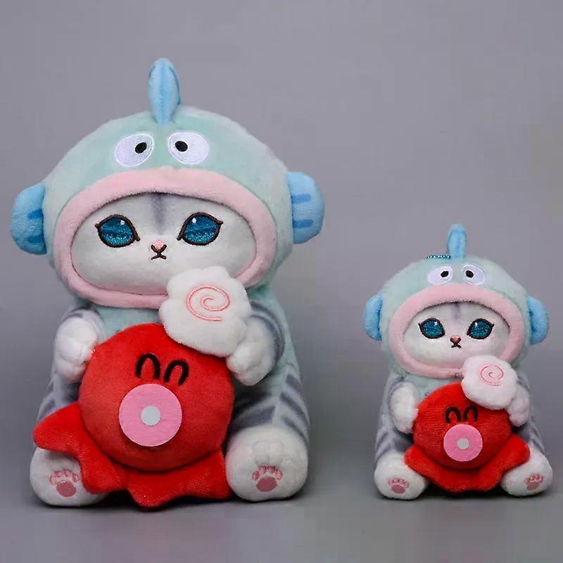12/20 سنتيمتر Kawaii Shark Cat Sanrio Co ذو علامة تجارية قبيح سمكة Kuromi Melody Cinnamoroll أفخم لعبة سلسلة مفاتيح هدية للأطفال