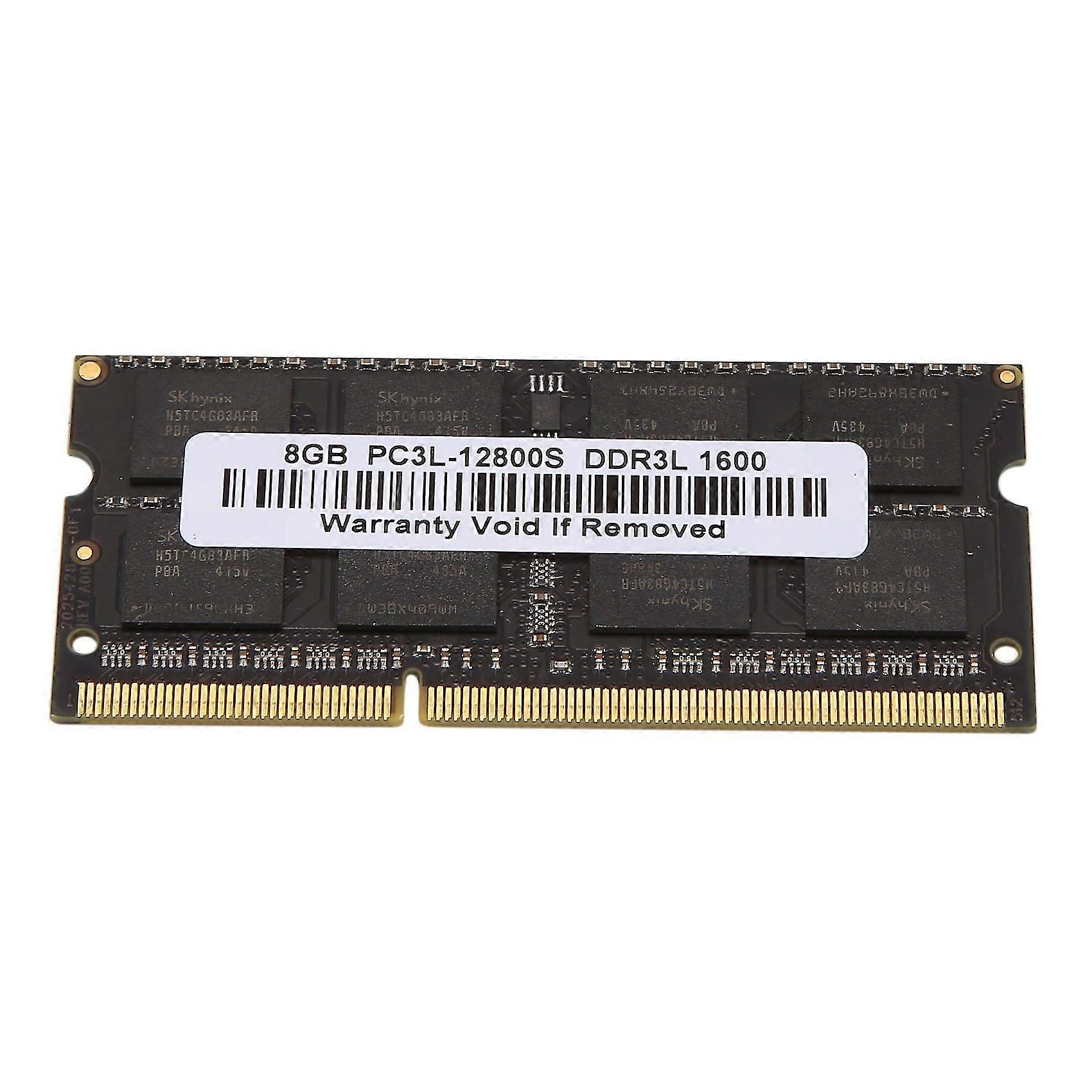 Ddr3l8g 1600/12800 Notebook Memory Module Low Voltage 1.35v, Dual Pass Support 1.5v