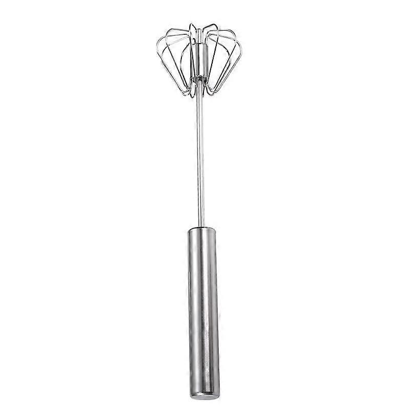 Stainless Steel Whisk, Semi-Automatic Hand Push Mixer for Efficient Blending and Beating, 12-Inch Size, Ergonomic Design